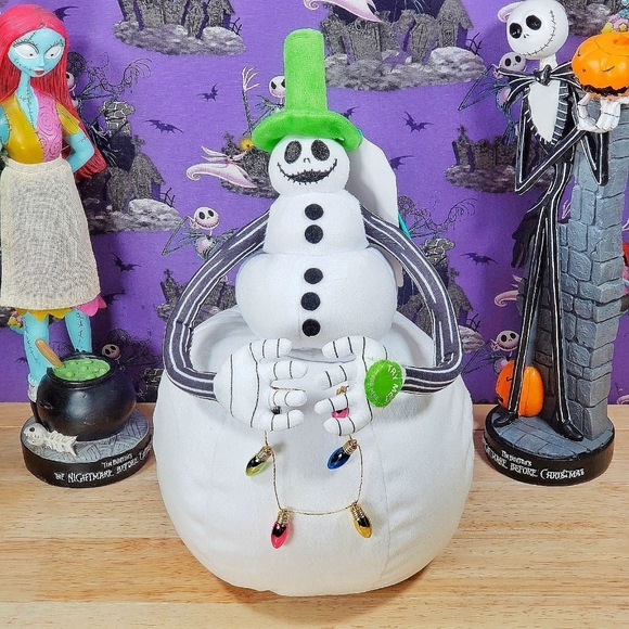 Disney Other - Disney Nightmare Before Christmas SNOWMAN JACK Animated & Musical NBC Plush NWT